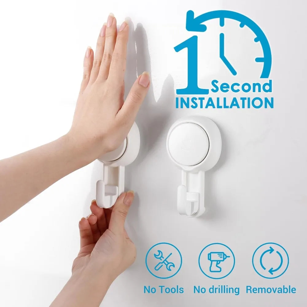 Suction Cup Hooks Powerful Vacuum Waterproof Suction Hook Hanger Bathroom Kitchen Towel Wall Hook Storage Holder Organization