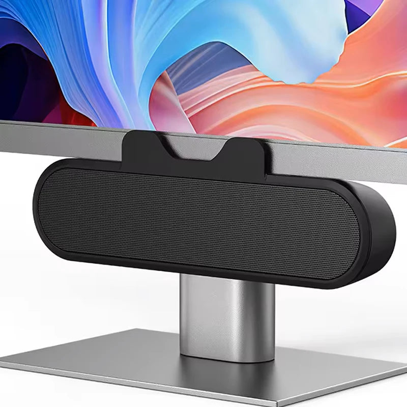 Mini Soundbar Portatile USB da 2.0 con Clip per PC, TV e Laptop