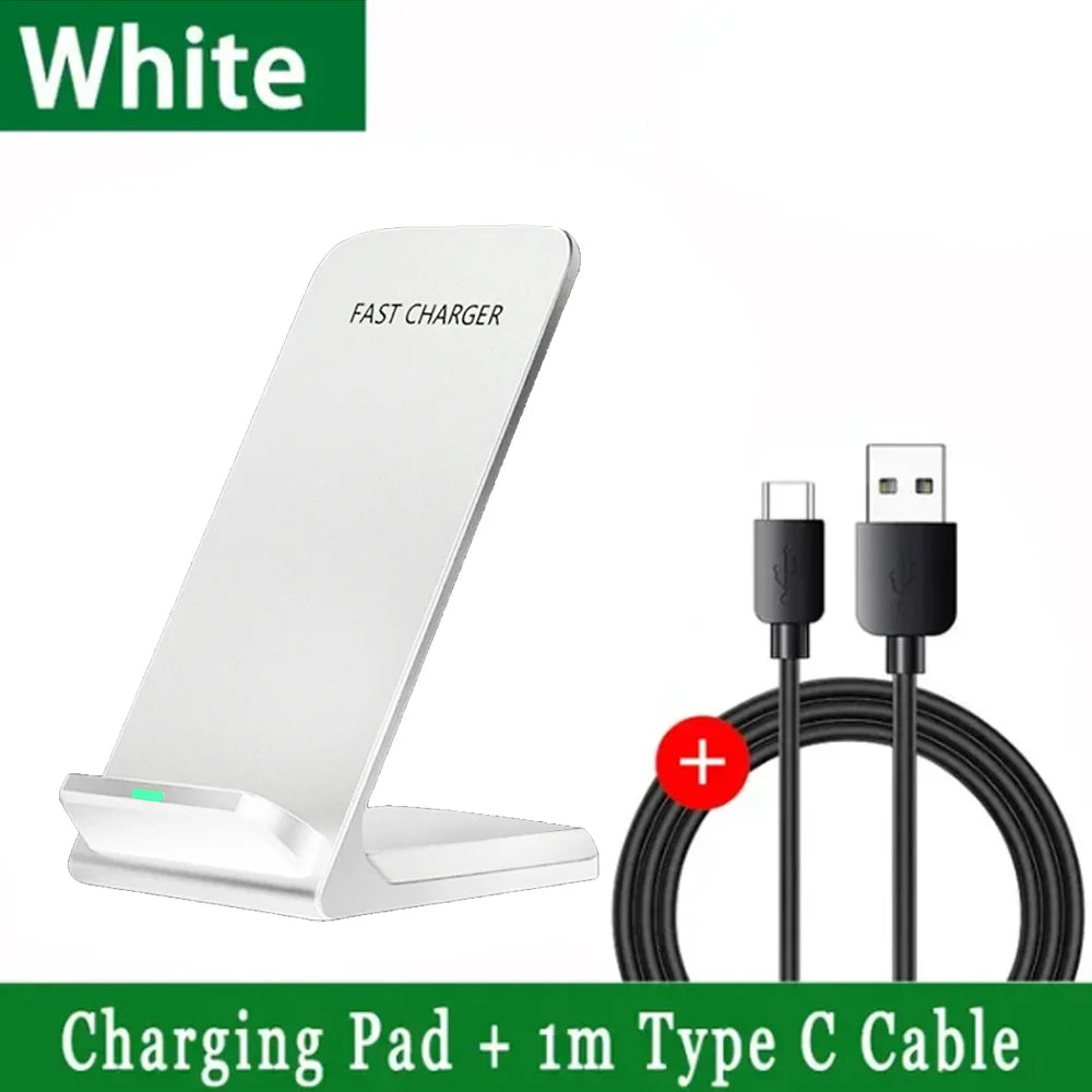 Wireless Charger Fast Support for Samsung S24 S23 S22 21 Ultra Quick Charging Stand For IPhone17 16 15 14 13 12Pro Max Xiaomi 14