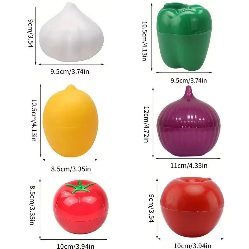 Contenitori plastici sigillati per frutta e verdura – Organizer per cucina
