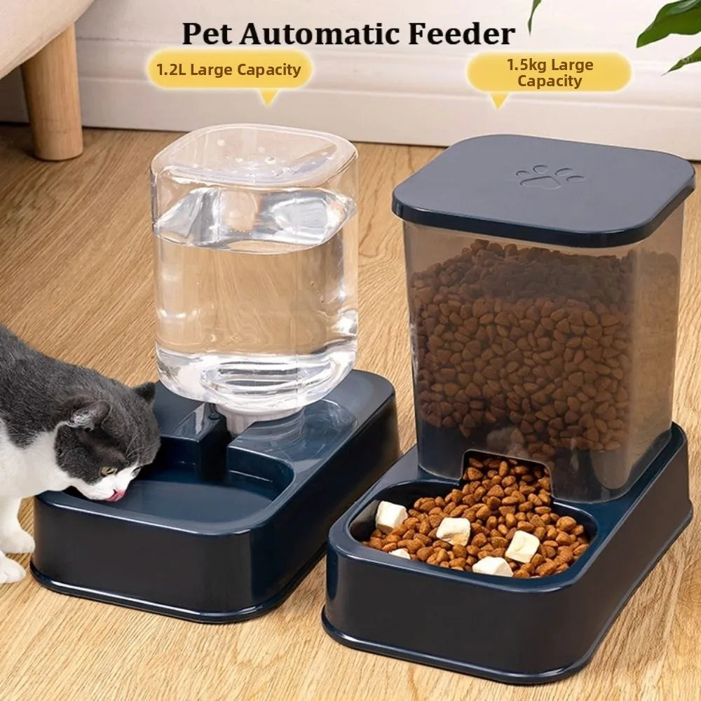 Distributore automatico cibo e acqua 1.5L/1.2L per cani e gatti