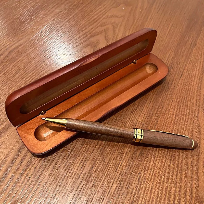 Penna a sfera in legno con astuccio – regalo elegante per ufficio e scuola