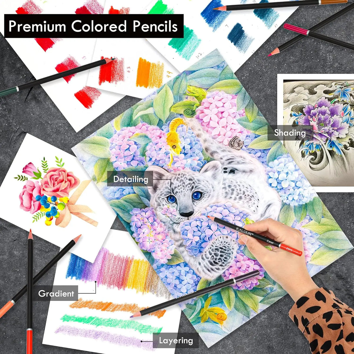 28/54/72/96/144 Pcs Drawing Sketching Coloring Set Drawing Pencils and Sketching Kit Art Tool Kit Professional Art Supplies Set