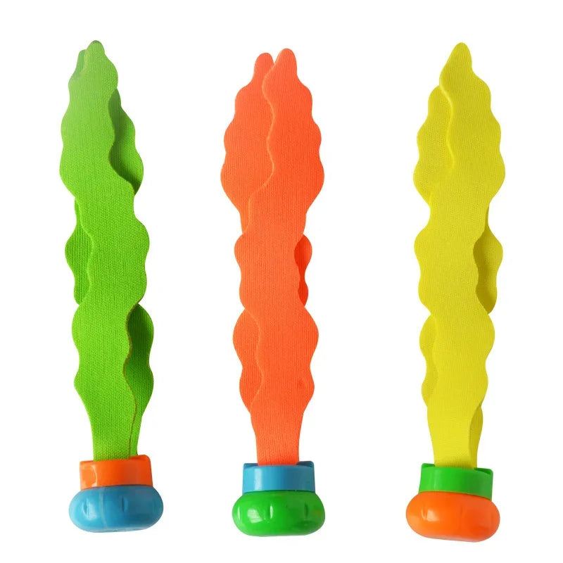 Children's Summer Pool Diving Swimming Toys Shark Rocket Throwing Toys Water Fun Game Diving Pool Sinking Set for Boys Girls