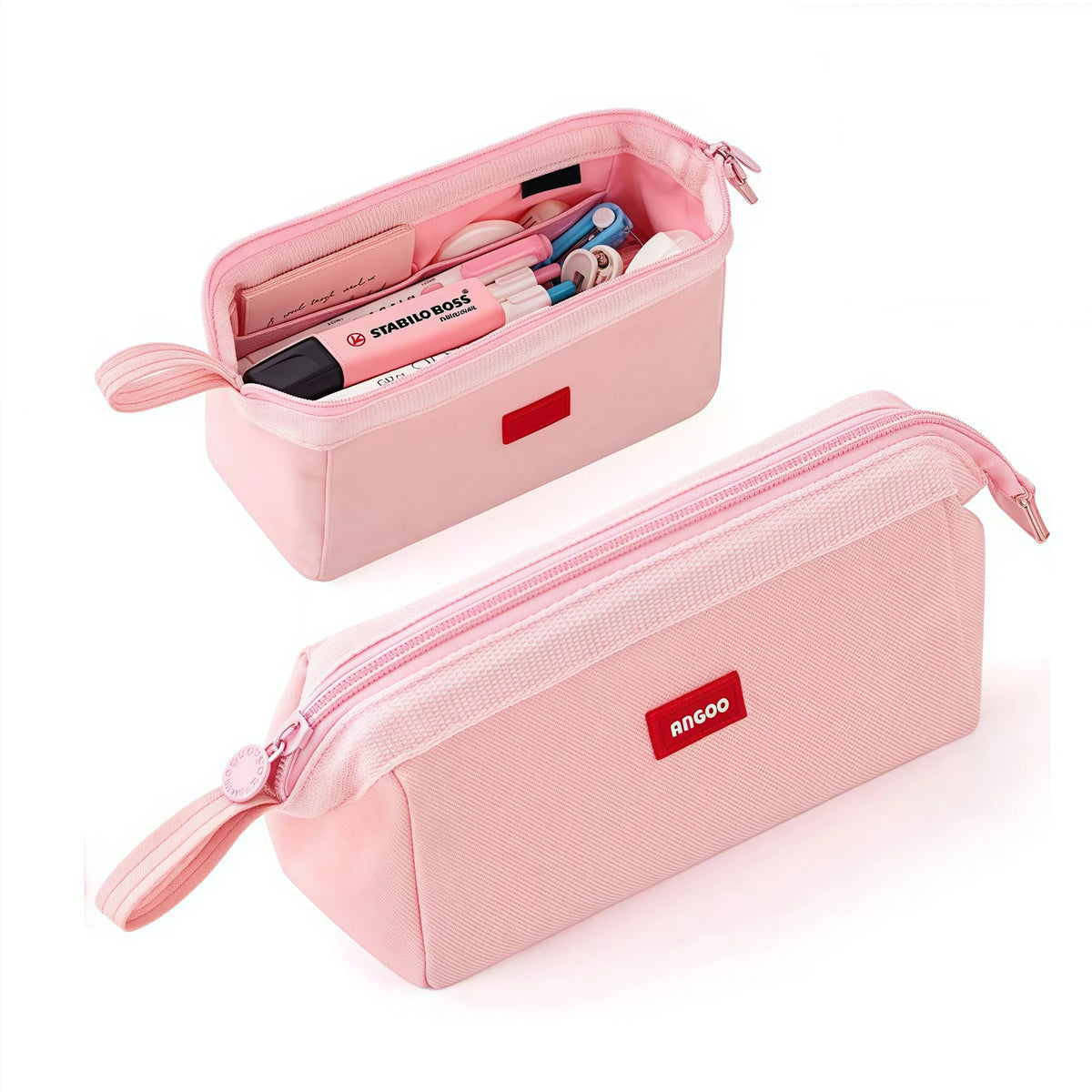 Astuccio porta matite con etichetta – Minimalista per studenti e ufficio