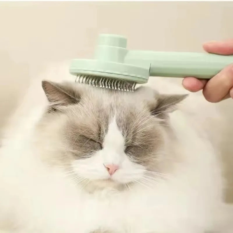 Spazzola per cani e gatti – Pettine in acciaio inox con impugnatura ergonomica