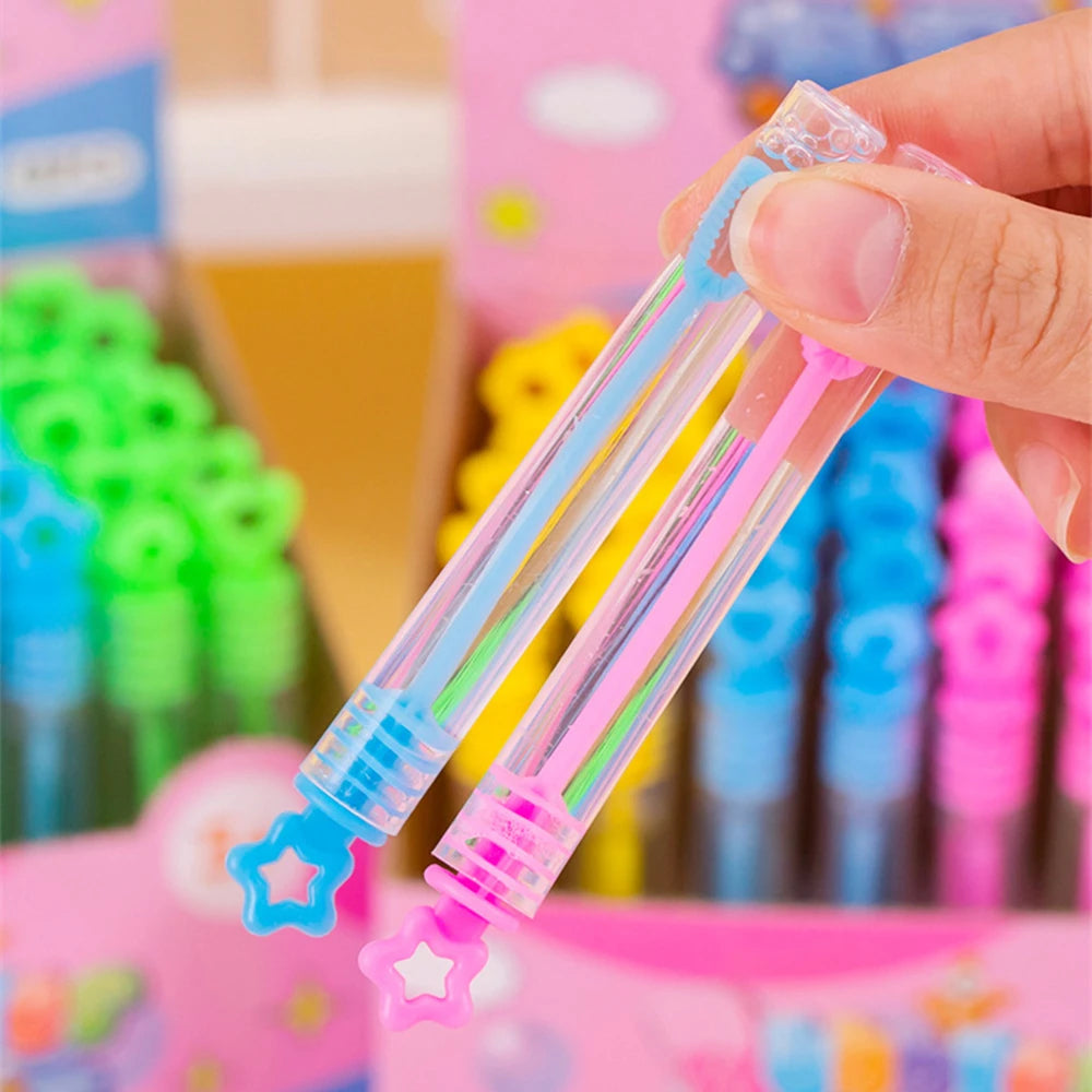 Mini tubo vuoto per bolle – gadget colorato per feste e regali