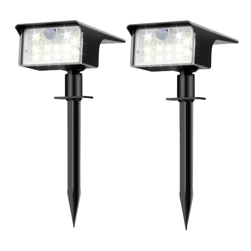 Faretti Solari da Esterno con Sensore di Movimento, 62 LED, 3 Modalità
