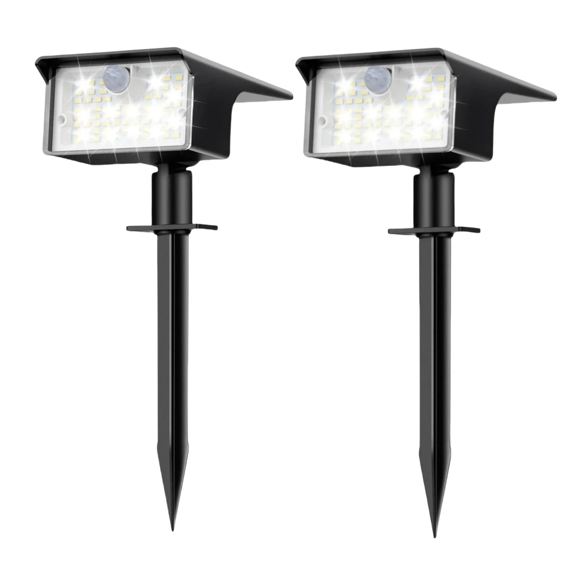 Faretti Solari da Esterno con Sensore di Movimento, 62 LED, 3 Modalità