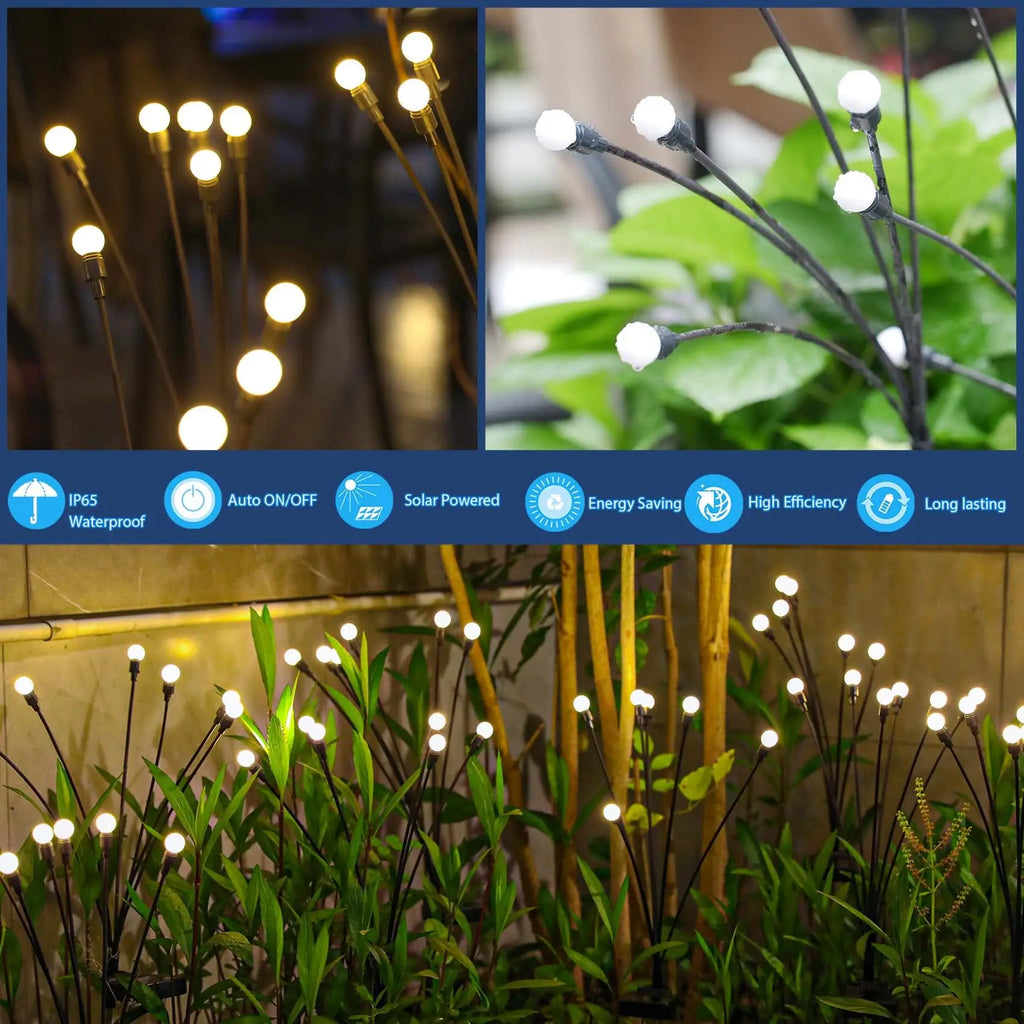 Luci Solari a Lucciola LED 6/8/10 per Giardino, Patio e Percorsi – Senza Fili