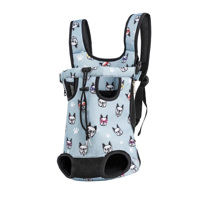 Zaino Esterno per Cani Camuffamento Traspirante, Carrier Viaggio Piccola Taglia