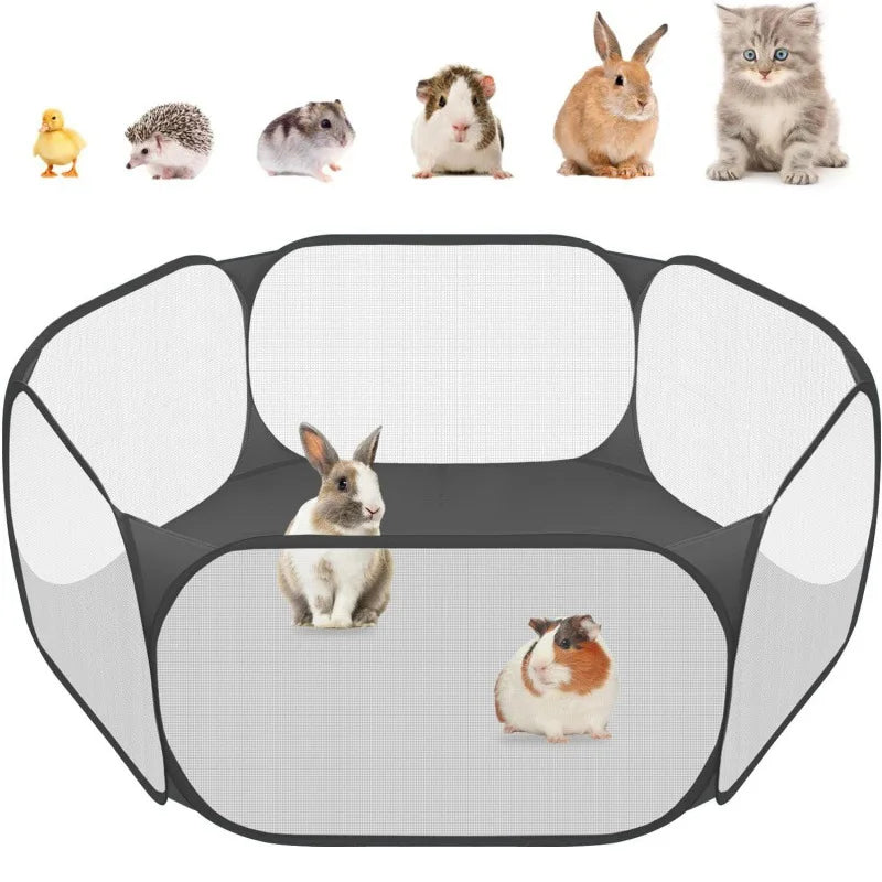 Gabbia Trasparente Portatile per Animali Domestici - Recinto Pieghevole per…