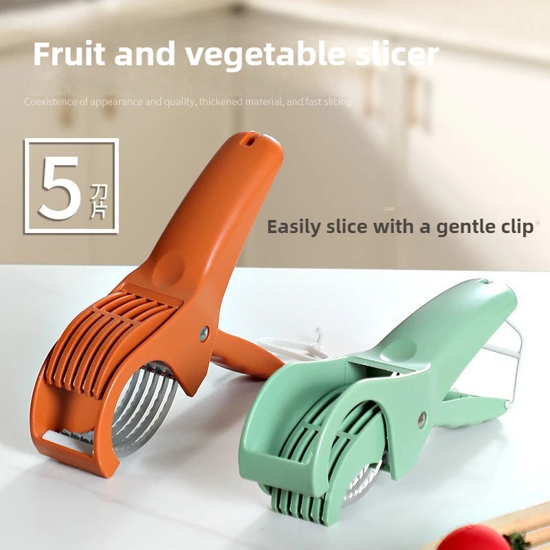 Affettatore Multiuso in Acciaio Inox per Verdure e Frutta – Design Minimalista