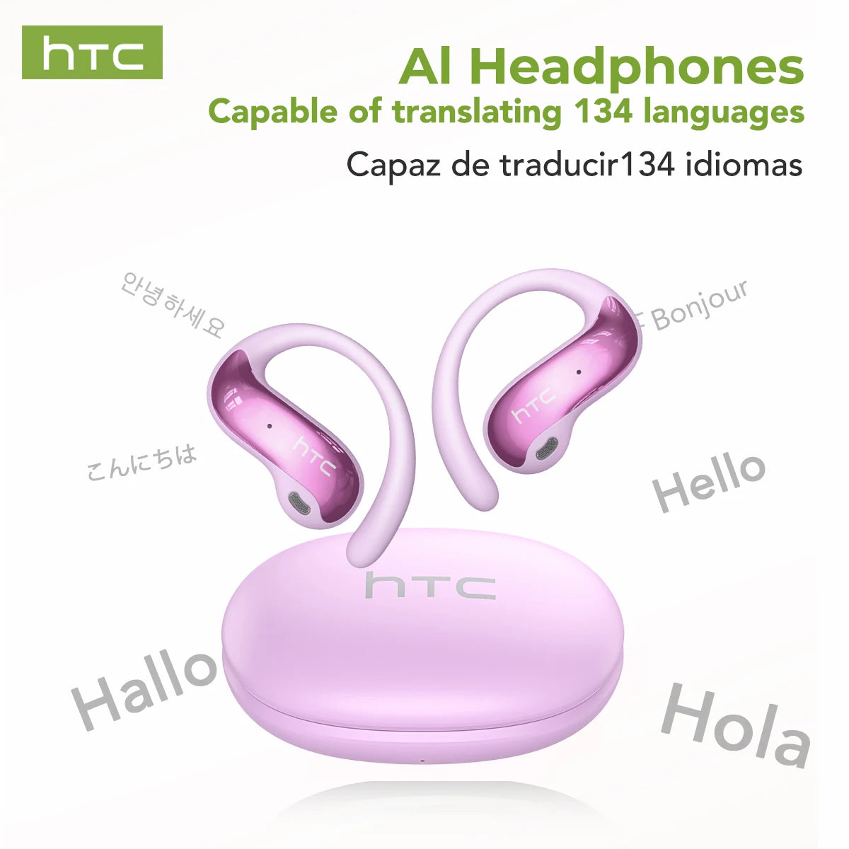 Auricolari Bluetooth sportivi con AI traduttore, bassi potenti, impermeabili