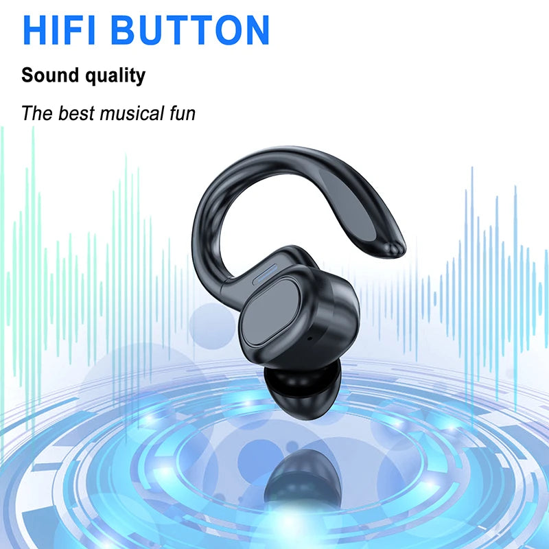 Auricolari sportivi Bluetooth 5.1 con microfono e design ergonomico