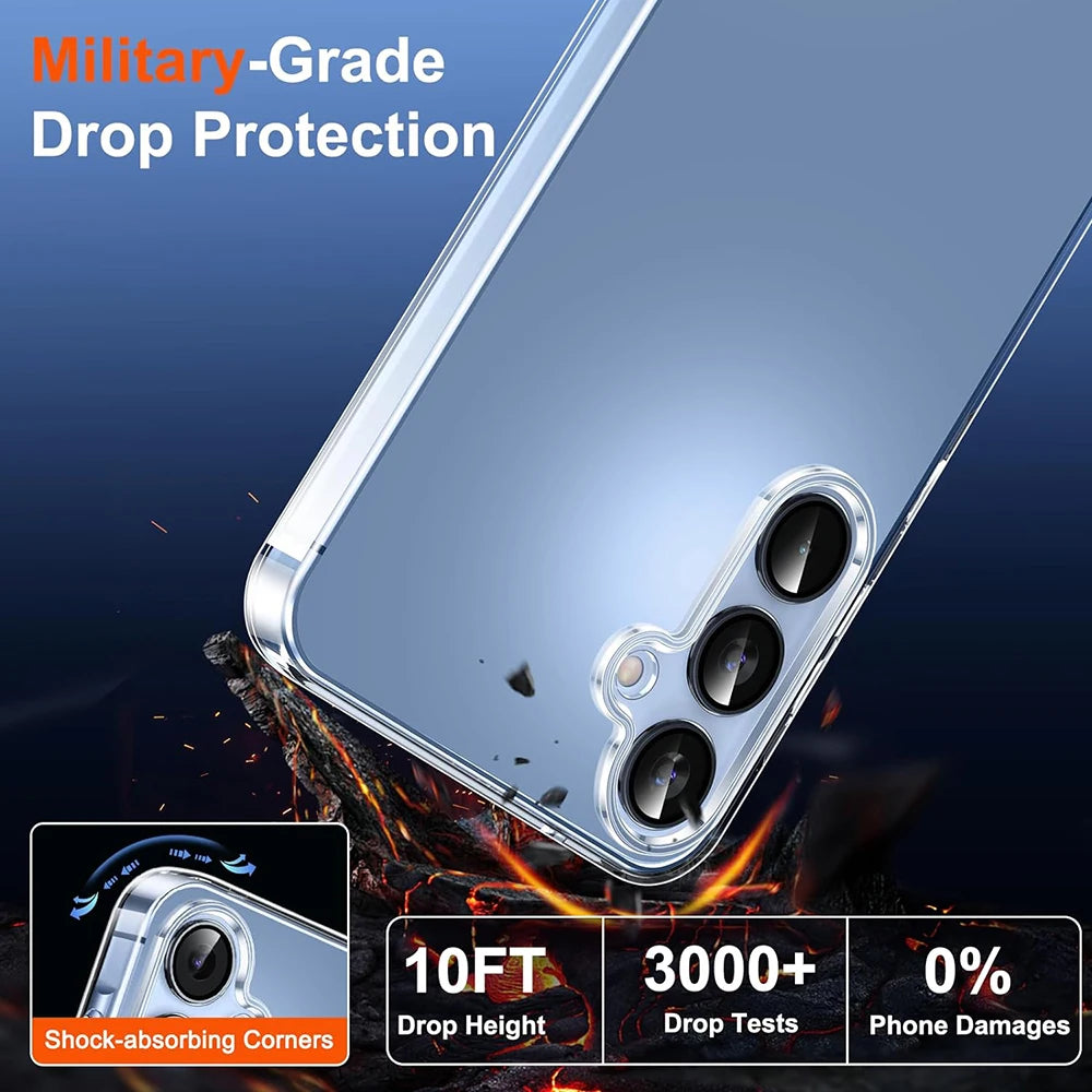 Ultra Thin Silicone Soft Case For Samsung Galaxy S25 S24 S23 S21 FE S22 Ultra Plus A16 A06 A55 A35 A15 A05S A54 A34 A14 A53 A33