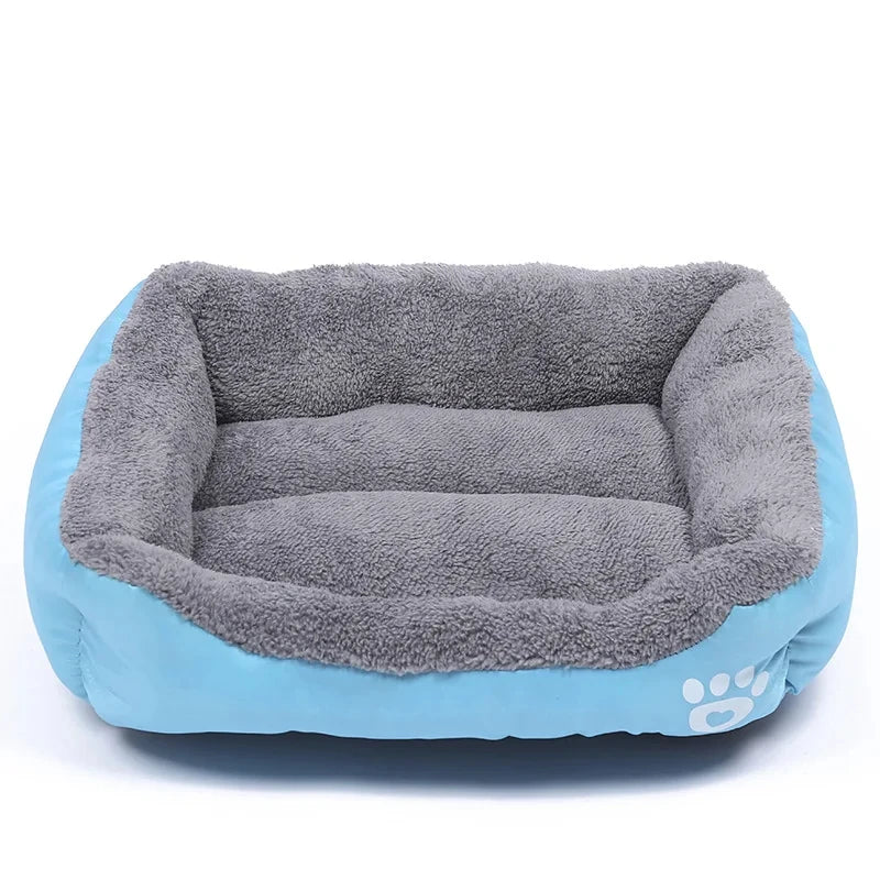 Canapé carré moelleux pour grands chiens – Coussin chaud et lavable