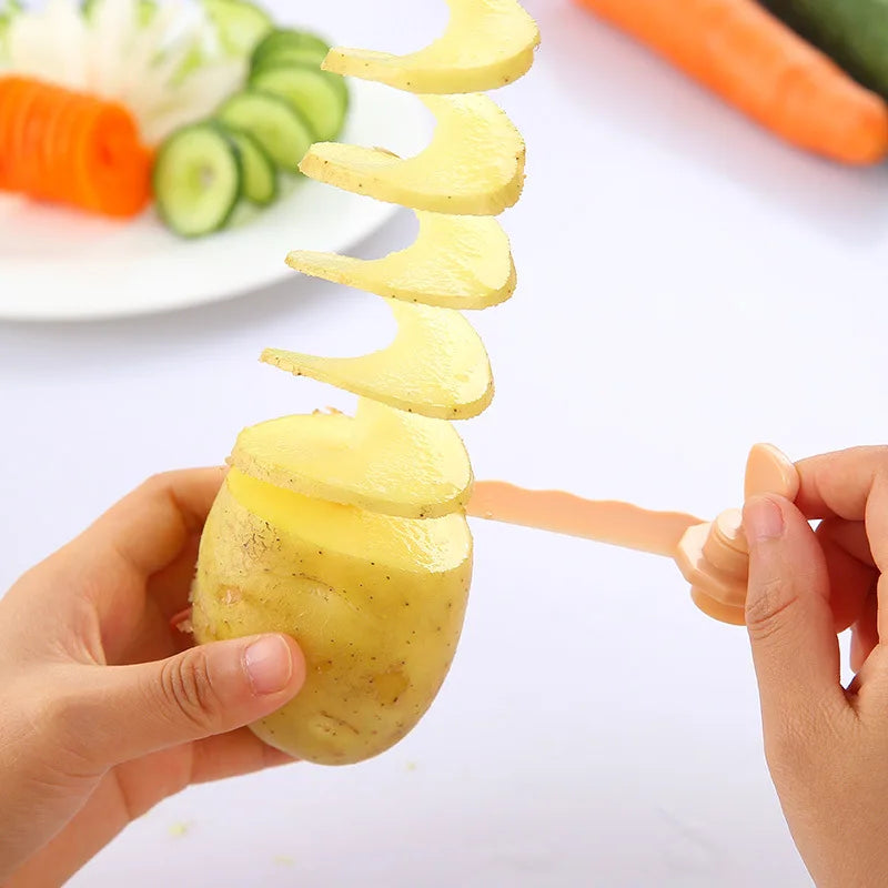 Spiralizzatore Manuale per Patate e Verdure – Tagliatore a Spirale per Cucina