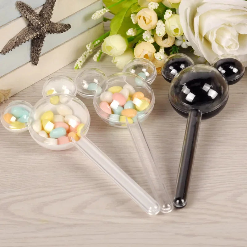 12pcs New Candy Box Mickey Shape Small Packing Box Lollipop Candy Box Wedding Party Birthday  Baby Shower Sweet Christmas Party