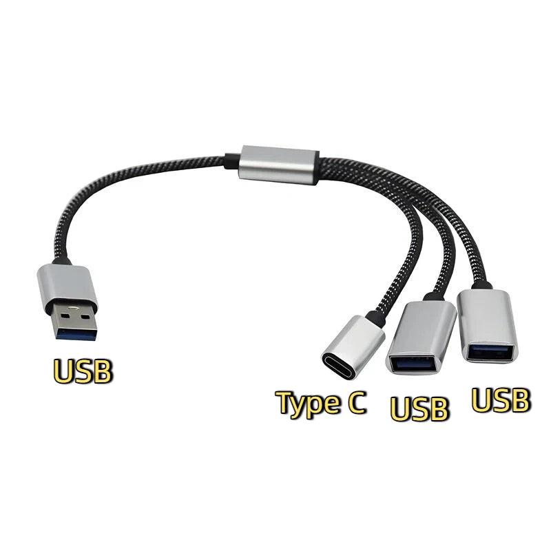 Hub USB Type-C 4 porte con supporto SSD 2.5" - Trasferimento dati veloce