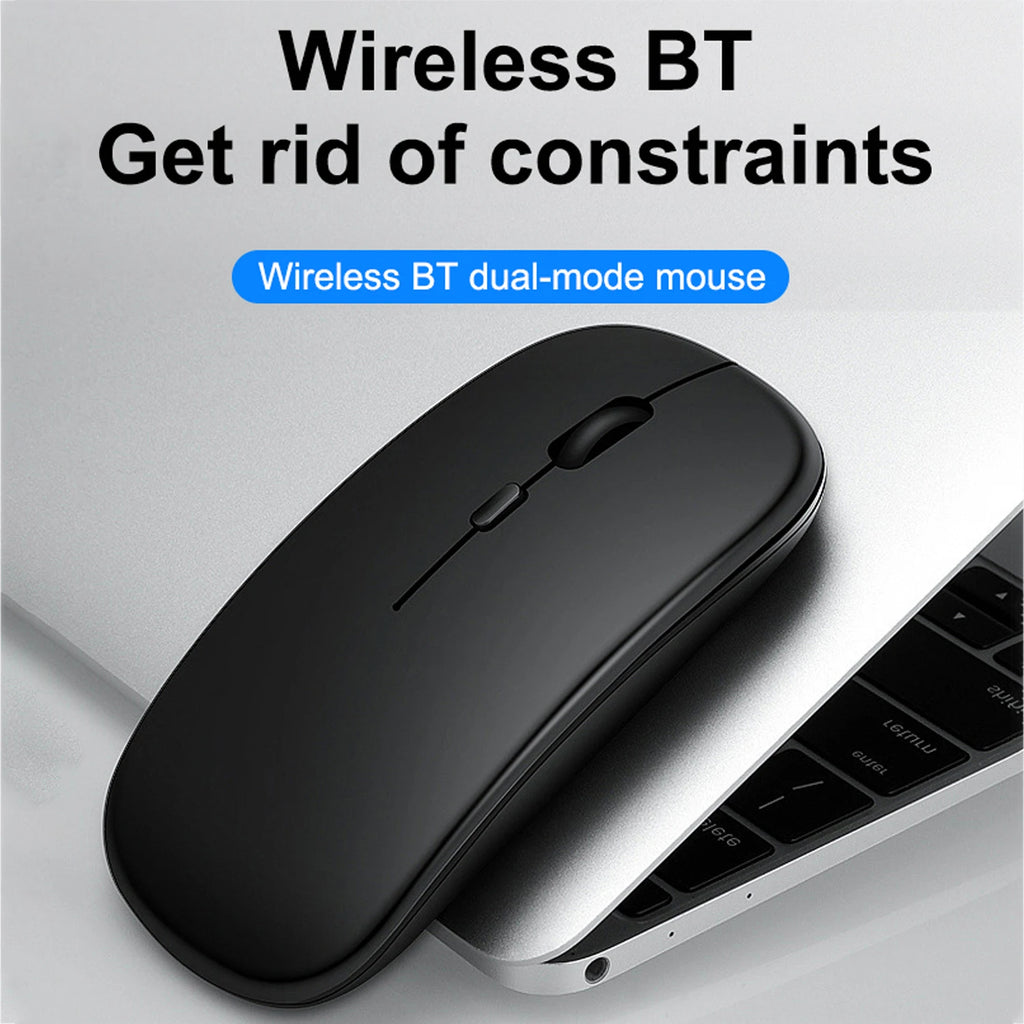 Mouse wireless 2.4 GHz e Bluetooth dual mode, mini ed ergonomico, 1600 DPI