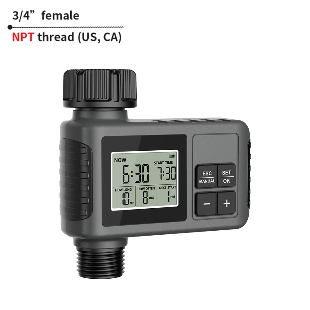 Timer programmabile per irrigazione giardino 1-3 zone con ritardo pioggia