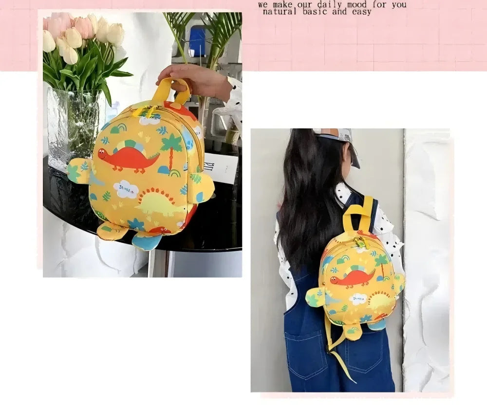 Petit sac à dos dinosaure cartoon pour enfants, école maternelle